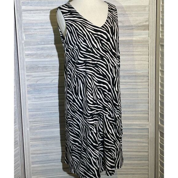 Susan Graver SP Animal Stripe Dress - Picture 12 of 13